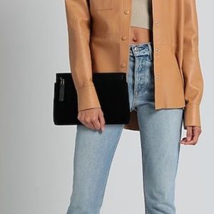 Loewe Velvet Anagram Clutch